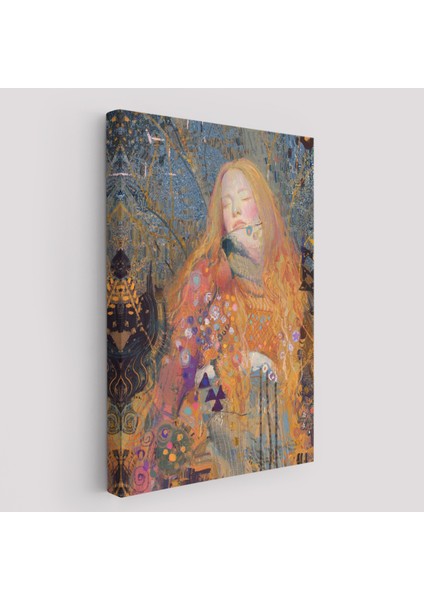 Sarışın Güzel Kadın Duvar TABLOSU-6100