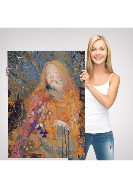 Sarışın Güzel Kadın Duvar TABLOSU-6100 modelleri