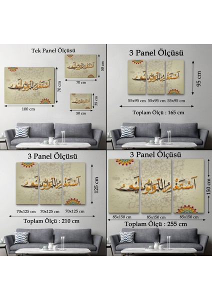 Islami Dini Kanvas Duvar TABLOSU-3268 fırsatları
