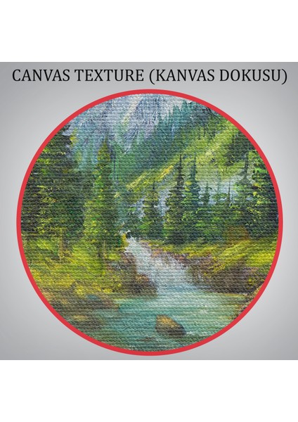Karlı Dağlar ve Ilk Bahar Manzarası Duvar TABLOSU-3527