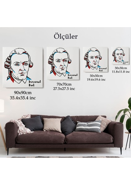 Immanuel Kant Dekoratif Kanvas TABLO-5820