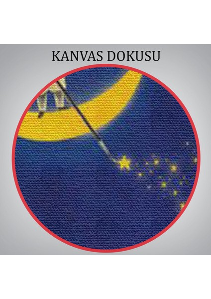 Ay'dan Yıldız Saçan Adam Kanvas TABLO-5849 indirimleri