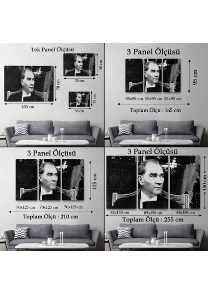 Keskin Bakışlı Atatürk TABLOSU-6635 fırsatları