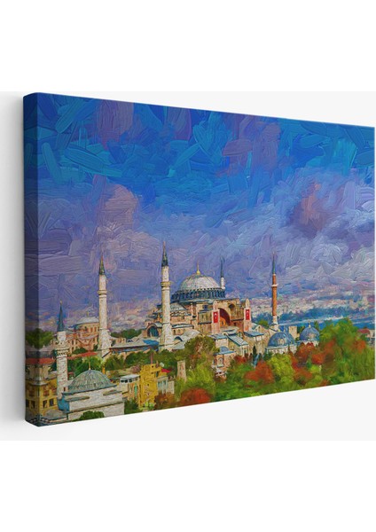 Ayasofya Camii Yağlıboya Görünüm Kanvas Duvar TABLOSU-3690