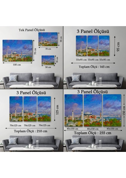 Ayasofya Camii Yağlıboya Görünüm Kanvas Duvar TABLOSU-3690 fırsatları