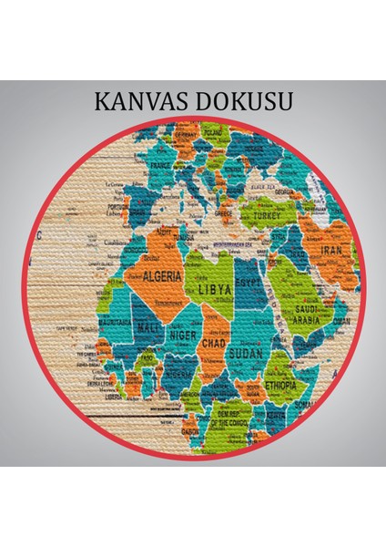 Ahşap Görünümlü Dünya Haritası Ayrıntılı ve Dekoratif Kanvas Tablo 1801 indirimleri