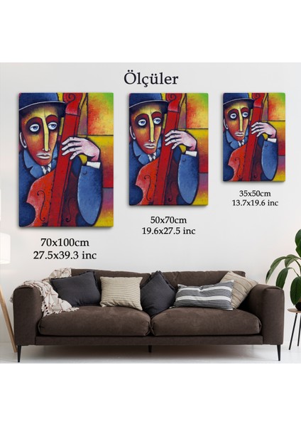 Çello Çalan Adam Duvar TABLO-6426
