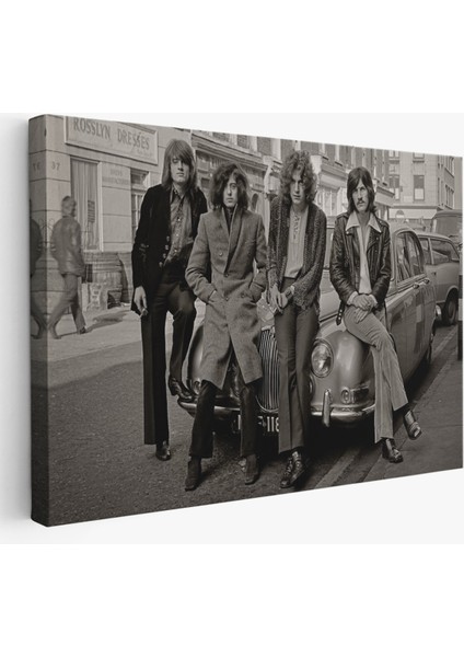 LED Zeppelin Efsanesinin Arabası John Bonham Kanvas TABLO-5407
