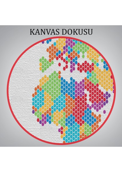 Dünya Haritası Dekoratif Kanvas Tablo 1071 indirimleri