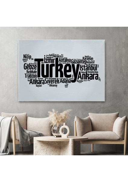 Iller Isimli Dekoratif Kanvas Tablo 1018 fiyatları