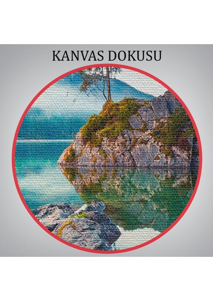 Hintersee Gölü Almanya Dekoratif Kanvas Duvar TABLOSU-3563
