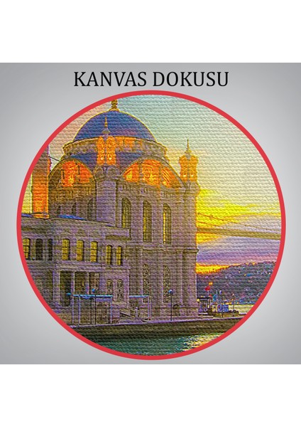 Ortaköy Camii ve Boğaziçi Köprüsü Manzarası Dekoratif Kanvas TABLO-6508