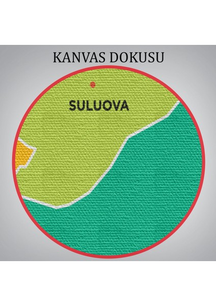 Amasya Ili ve Ilçeler Haritası Dekoratif Kanvas Tablo 1263 indirimleri