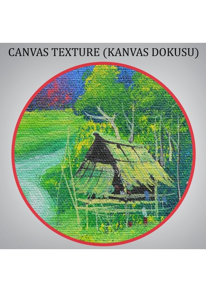 Tayland Taşra Köy Manzarası Duvar TABLOSU-3478