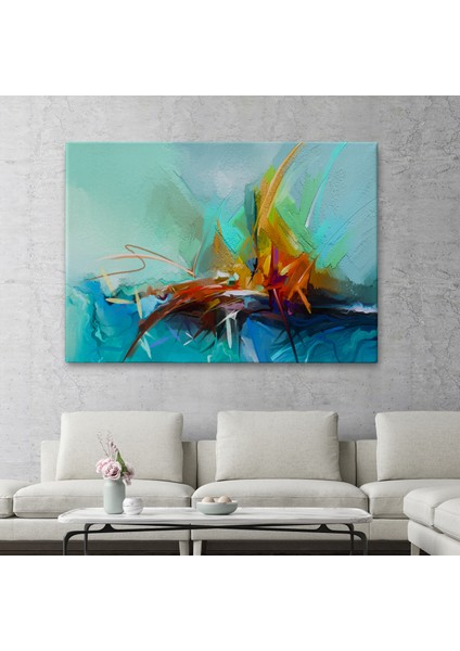 Çağdaş Sanat Soyut Yağlıboya Görünüm Dekoratif TABLO-3614 fiyatları