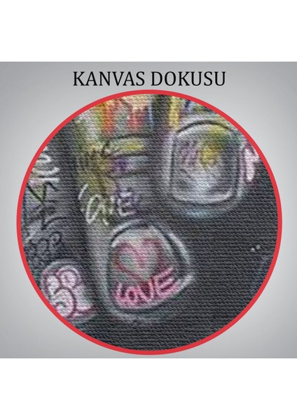 Banksy Tarzı Hands Victory Jest Graffiti Kanvas TABLO-5340 indirimleri