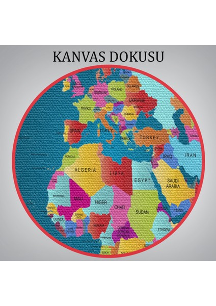 Dünya Haritası Dekoratif Kanvas Tablo 1098 indirimleri