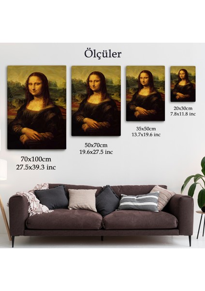Mona Lisa Leonardo Da Vinci Tablosu Dekoratif Kanvas Duvar TABLOSU-5955 fırsatları