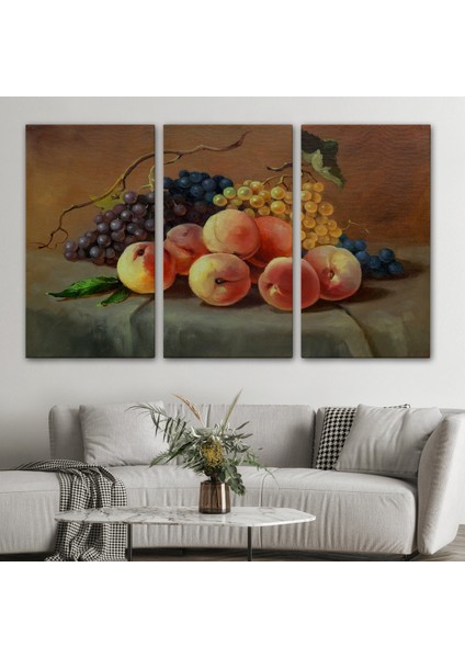 Masa Üstündaki Meyveler Yağlı Boya Görünümlü TABLO-1233 modelleri