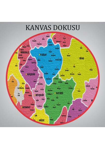 Türkiye Haritası Kanvas Tablo Il ve Ilçeli Ayrıntılı Eğitici Dekoratif Tablo 3029 indirimleri