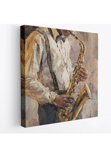 Saksafon Çalan Adam Kanvas TABLO-5911