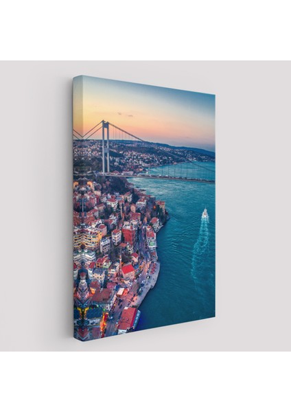 Boğaziçi Kuş Bakışı Dekoratif Kanvas TABLO-5971