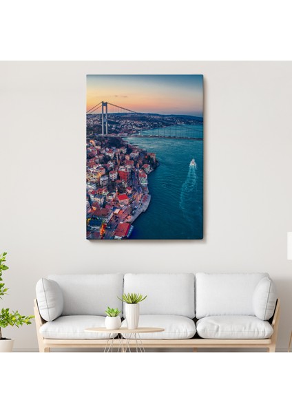 Boğaziçi Kuş Bakışı Dekoratif Kanvas TABLO-5971