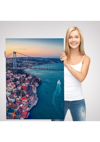 Boğaziçi Kuş Bakışı Dekoratif Kanvas TABLO-5971