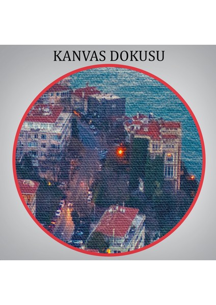 Boğaziçi Kuş Bakışı Dekoratif Kanvas TABLO-5971