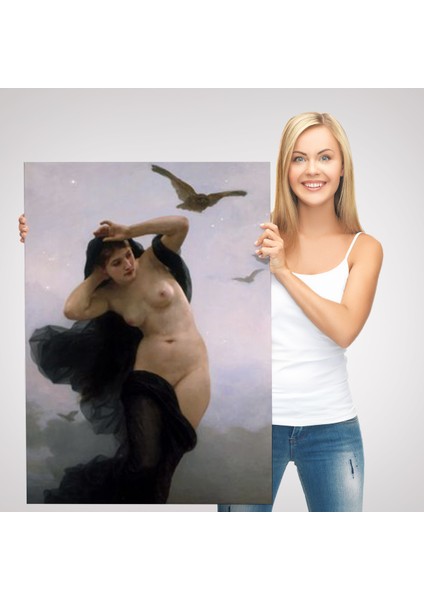 William-Adolphe Bouguereau The Night Duvar TABLOSU-6066 modelleri