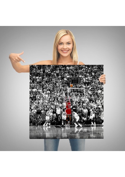 Michael Jordan Üçlük Şutu Kanvas TABLO-5171 modelleri