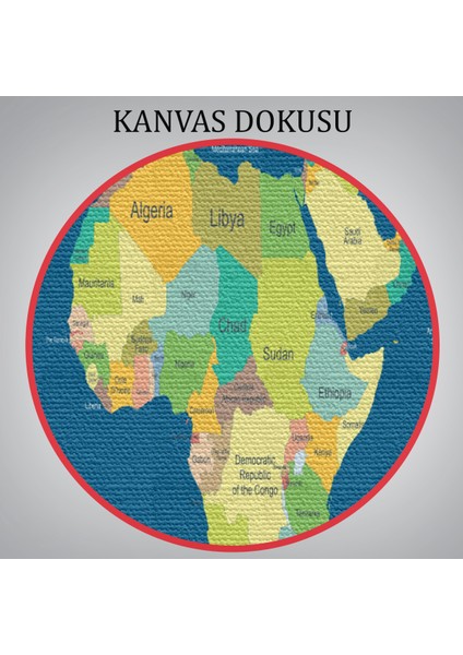 Dünya Haritası Dekoratif Kanvas Tablo 1101 indirimleri