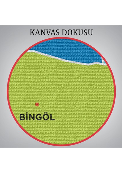 Bingöl Ili ve Ilçeler Haritası Dekoratif Kanvas Tablo 1294 indirimleri