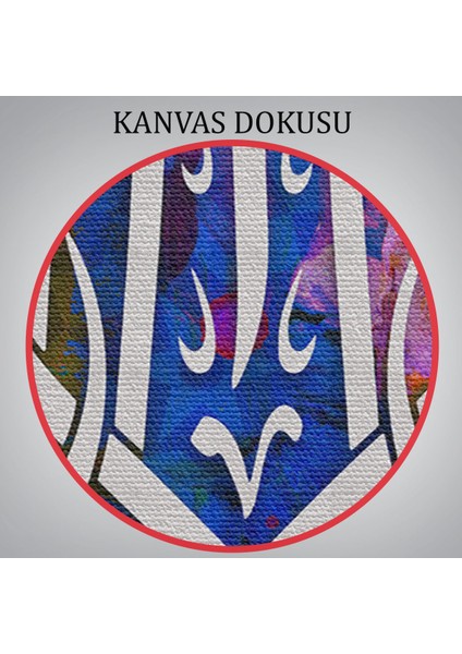 Allah'tan Başka Ilah Yoktur; Hz Muhammed Onun Kulu ve Elçisidir, Yazılı Kanvas TABLO-3419 indirimleri