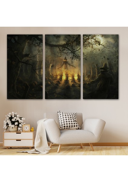 Cadılar Bayramı Partisi Korkunç Ürkütücü Duvar Dekoru TABLOSU-5194 modelleri