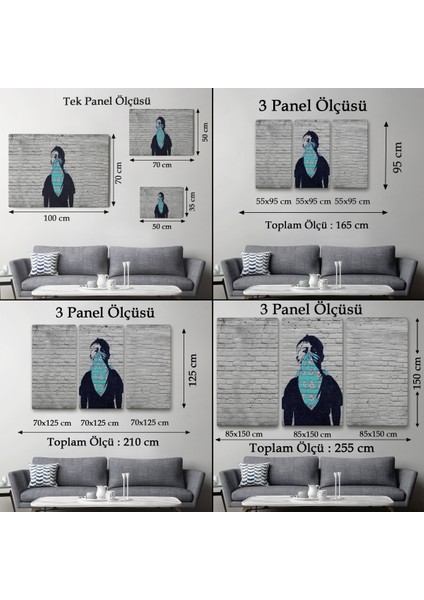 Bansky Anarşist Çocuk Kanvas TABLOSU-5025 fırsatları