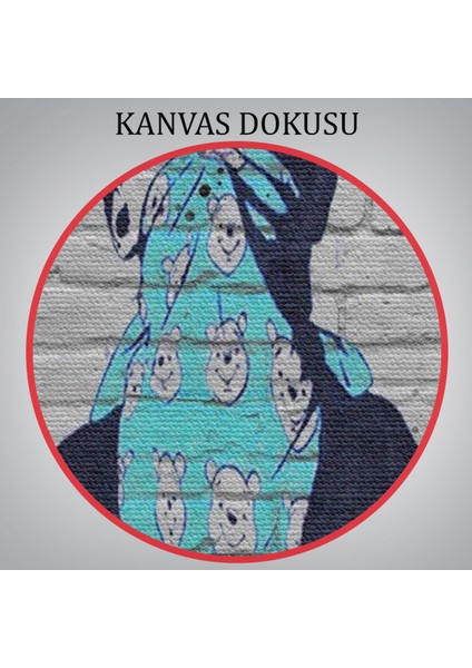 Bansky Anarşist Çocuk Kanvas TABLOSU-5025 indirimleri