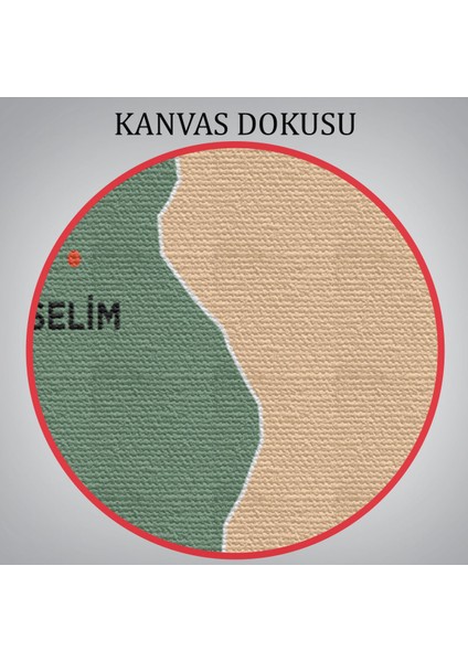 Kars Ili ve Ilçeler Haritası Dekoratif Kanvas Tablo 1380