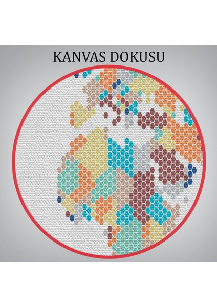 Dünya Haritası Dekoratif Kanvas Tablo 1061 indirimleri