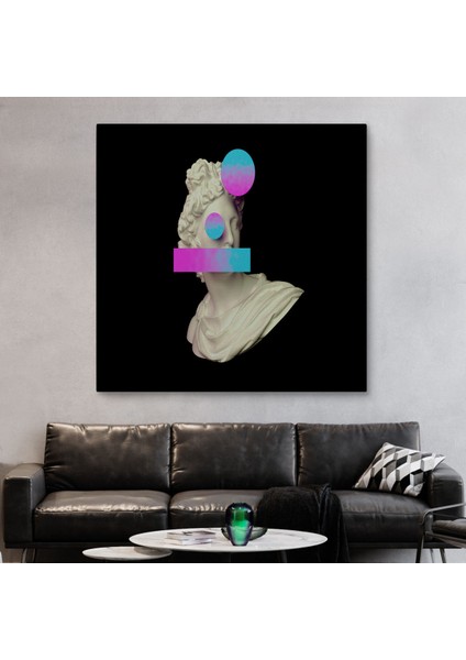 Vaporwave Tarzı Çağdaş Sanat Kanvas TABLO-5100 fiyatları