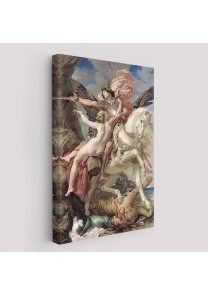 Joseph Paul 'un Ruggiero ve Angelica Tasviri Duvar TABLOSU-6218