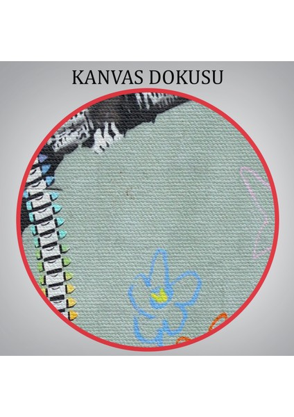 Bansky'nin Makineli Tüfekli Çocuk Isimli Eseri Kanvas Tablo, No PARKING-5008