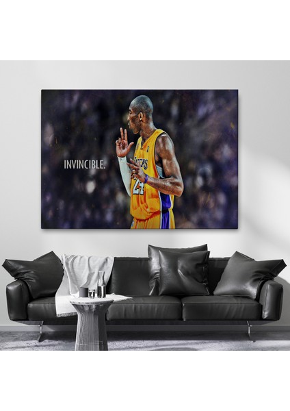 Kobe Bryant Invincible Black Mamba Kanvas TABLO-5086 fiyatları