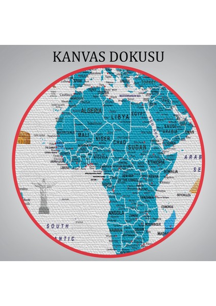 Dünya Haritası Ayrıntılı Eğitici Sembollü Bayraklı Dekoratif Kanvas Tablo 2831 indirimleri
