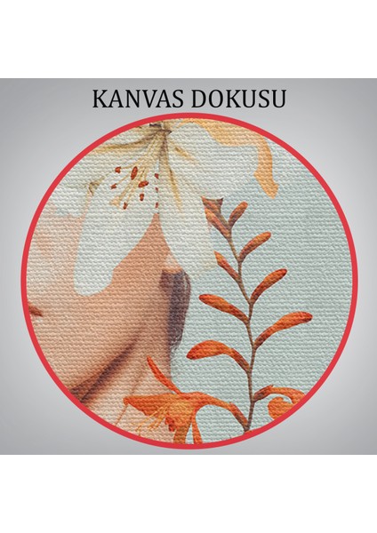 Çiçekler Içindeki Güzel Kadın Portresi Kanvas TABLO-5022 indirimleri