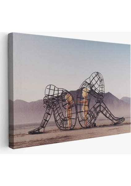 Ejderhanın Kaşındaki Savaşçı Kanvas TABLO-5084