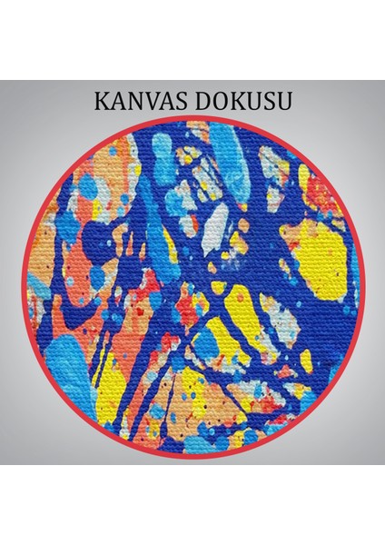 Soyut Sanatsal Yağlıboya Görünüm Dekoratif Kanvas Duvar TABLOSU-3549 indirimleri