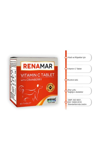 Renamar Vitamin C Tablet With Cranberry 40 Tablet