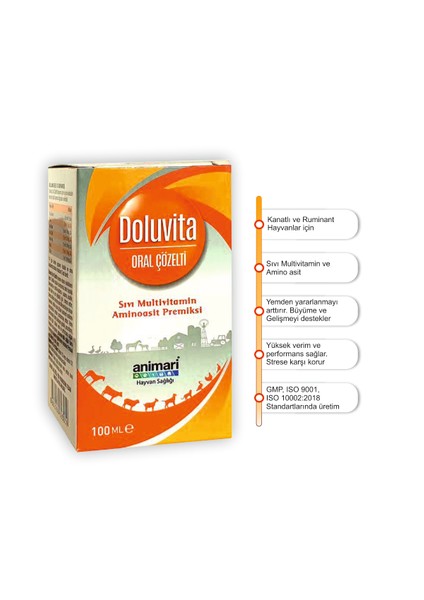 Doluvita 100 ml Oral Çözelti Sıvı Multivitamin Amino Asit Premiks