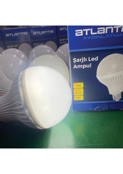 12W Şarjlı LED Ampul